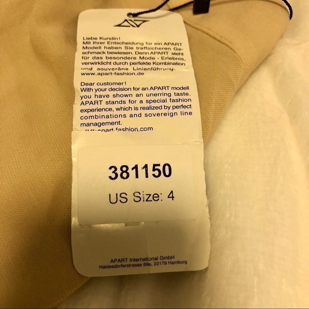 Apart Tan Pencil Skirt Size 4 - Picture 10 of 11